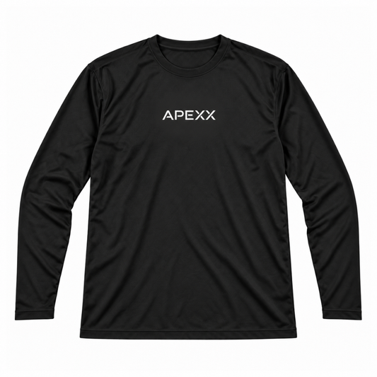 Long Sleeve Cycling Jersey – Jet Black | APEXX