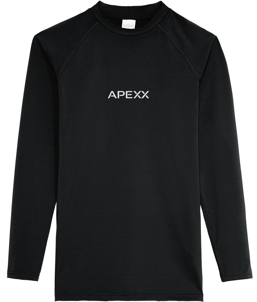 APEXX Core Long Sleeve Jersey in Jet Black