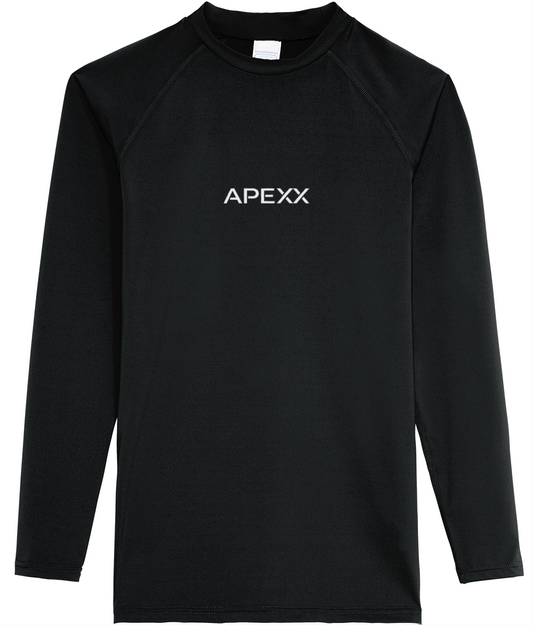 APEXX Core Long Sleeve Jersey in Jet Black